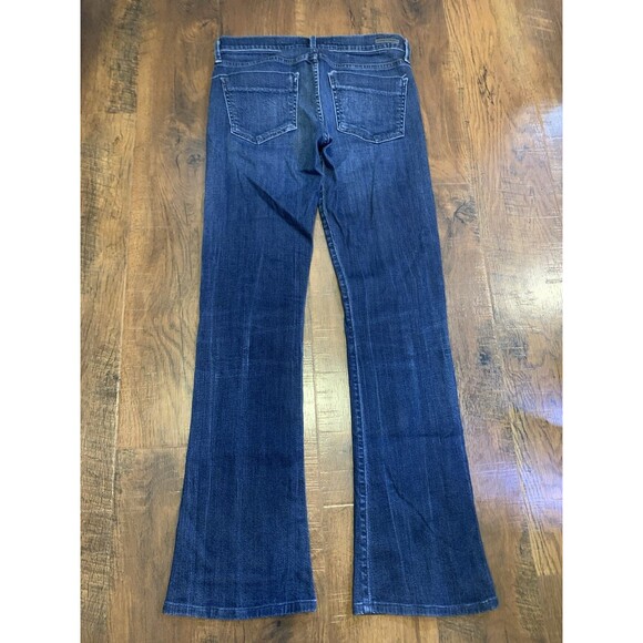 Citizens of Humanity Women's Size 31 Low Rise Flared Dark Wash Blue Jeans - Picture 6 of 8